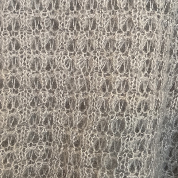 Robert Rodriguez Mohair Wool blend Cowl Neck gray sweater sz s - Picture 2 of 5